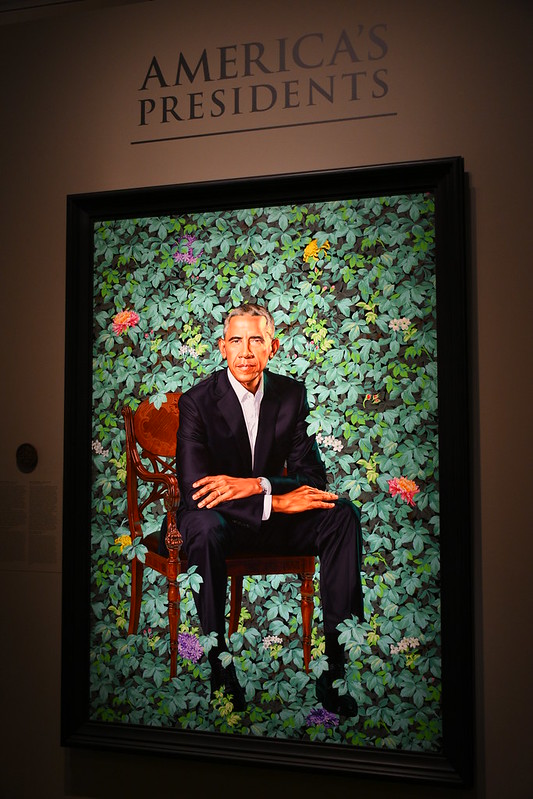 Kehinde Wiley's portrait of Barack Obama