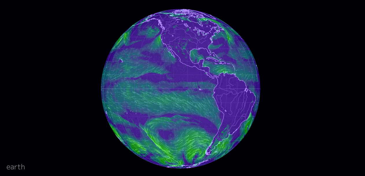 global ocean currents animation